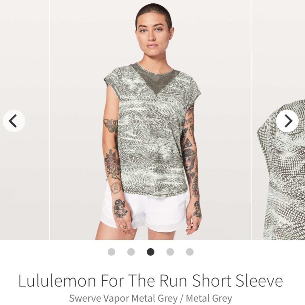 Lululemon For The Run Short Sleeve (sz4-6)
